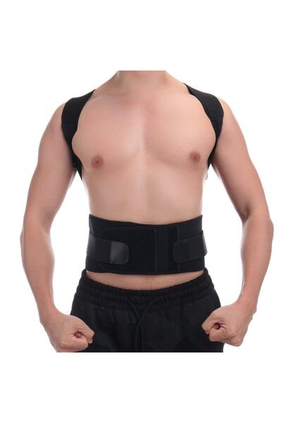 Ankaflex Corset magnetic pentru postura dreaptă pentru bărbați și femei - Aparat sportiv pentru tratamentul cifozei și corectarea posturii drepte