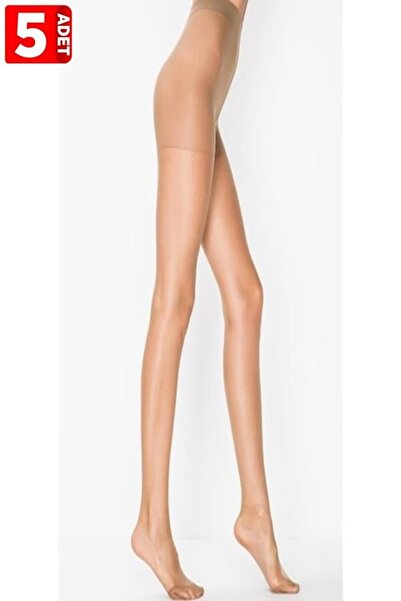 Momslab 5'li Paket Burunsuz Kilotlu 15 Den Parlak Fit 15