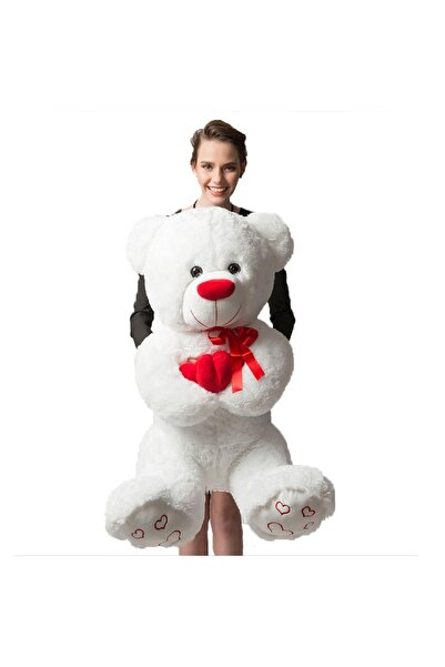 GittimallToys دمية دب قطيفة كبيرة الحجم مع قلب هالي 100 سم