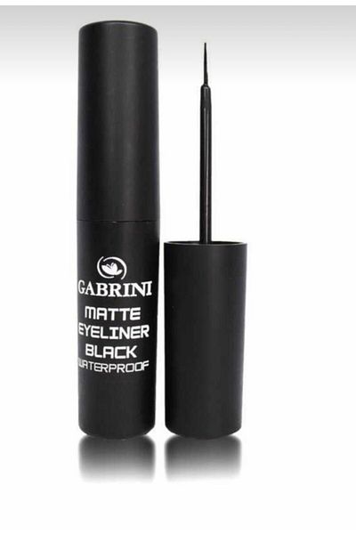Gabrini Matte Eyeliner Black Waterprof Thin Bristle Brush Thin Bristle Brush Eyeliner