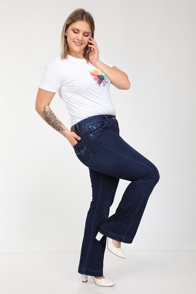 SERRA BÜYÜK BEDEN Flared Trousers