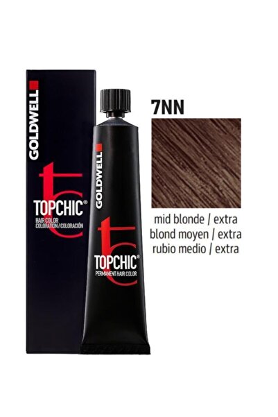 GOLDWELL 7nn Topchich Kalıcı Saç Boyası 60 ml 7nn Orta Kumral Yogun Beyaz Kap...