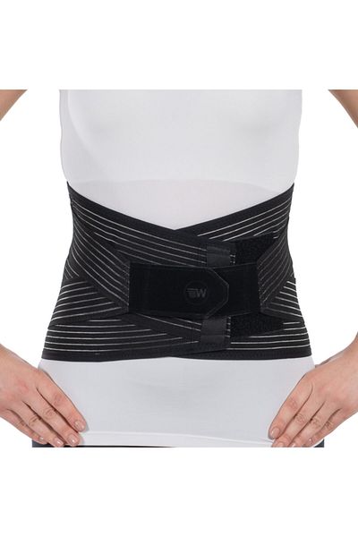 Wingmed مشد الخصر Lumbosacral من الفولاذ المقاوم للصدأ لتقويم العظام، معيار 1مقاس (S-M) 70-90 سم
