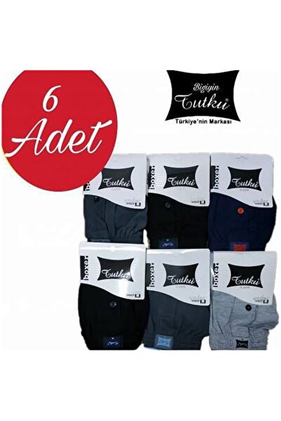 Tutku Boxeri uni din bumbac pieptănat 100%, cu nasturi în culori asortate, pa...