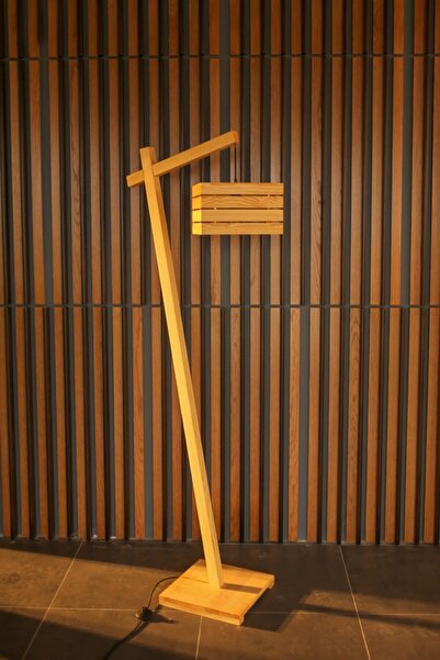 Diva Ahşap Masif Lambader