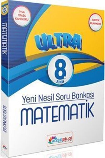köşebilgi yayınları 8. Sınıf Ultra Matematik Soru Bankası (Çözümsüz) / Kolektif / Köşebilgi Yayınları / 9786057684028