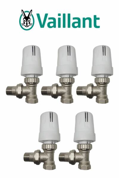 Vaillant Köşe Termostatik Radyatör Vanası (5'li Ekonomik Paket)