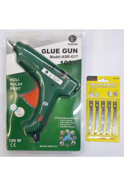 TUDOR Yeşil  Silikon Tabancası 100 w ve Soma Dekopaj Ucu