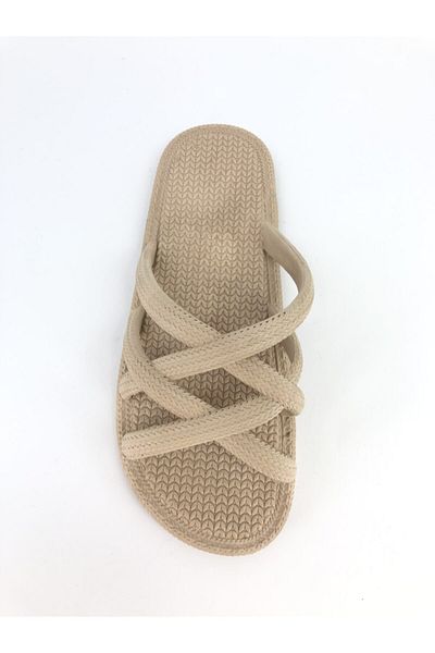 GEZER Wicker Look Plastic Slippers
