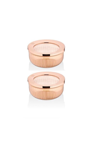 VİP AHMET Masal Acrylic Storage Container Copper 800 ml Vp-167 2 Li