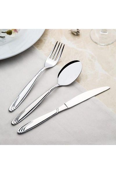 Nehir Lisbon 72 Pieces Spoon Cutlery Set with Box for 12 Persons