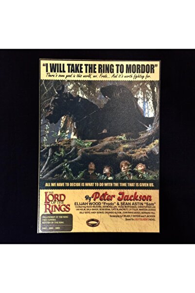 ZID Lord Of The Rings Yüzüklerin Efendisi Ahşap Tablo Hobbit