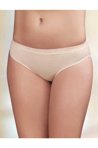 Şahinler Жіночий кремовий пояс для талії з принтом, низька талія, 12 штук в е...