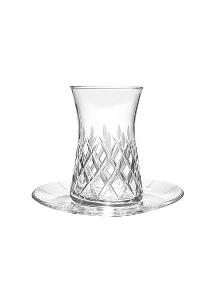 KCD Delux Plain 6-Person 12 Piece Tea Cup Set