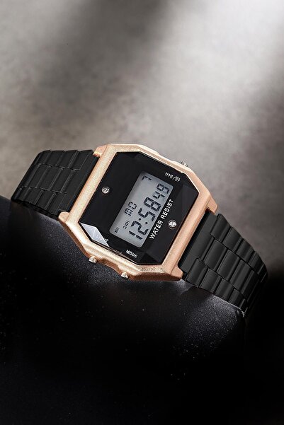 Newera Watch Retro Style Metal Kordon Taşlı Dijital Kol Saati Umr410036