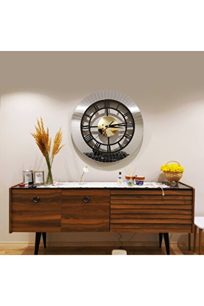 RacartShop Dekoratif Aynalı Duvar Saati 90x90cm