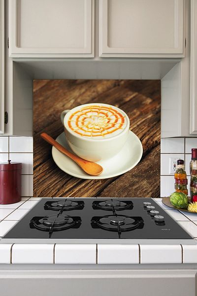 Tilki Dünyası Autocolant Bi Coffee Spate aragaz de bucătărie