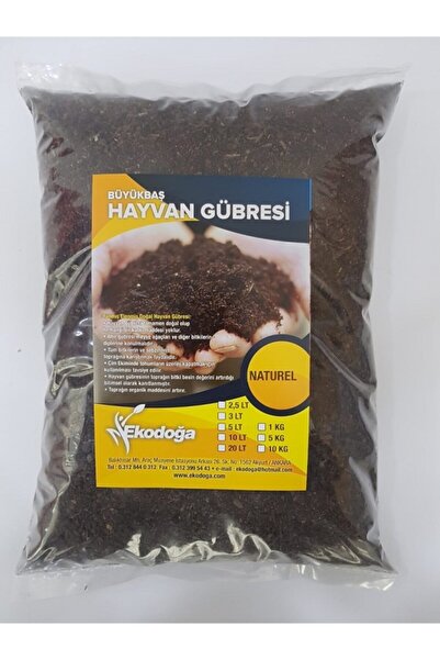 Doğalsan Tarım Hayvan Gübresi 3 kg Yanmış Elenmiş Ahır Gübresi Büyükbaş Hayva...
