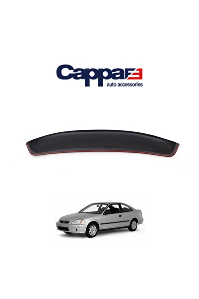 Genel Markalar Honda Civic Arka Cam Üstü Spoyler Rüzgarlık Kanat (Abs) Parlak...