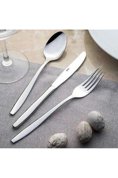 Nehir Sahara Spoon and Fork Set - 36 Pieces. Spoon Forkware Set for 6 Persons