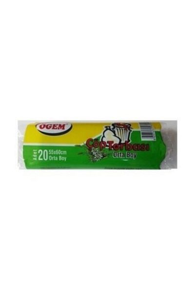 Ögem Medium Garbage Bag 10 Packs 200 Sheets 20 Rolls Blue