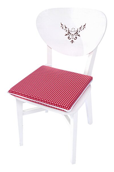 Homaks Kırmızı Pötikare Sandalye Minderi 40x40