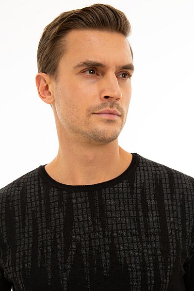 Pierre Cardin Men's Black Slim Fit Knitwear Sweater G021SZ0TK.000.1121868