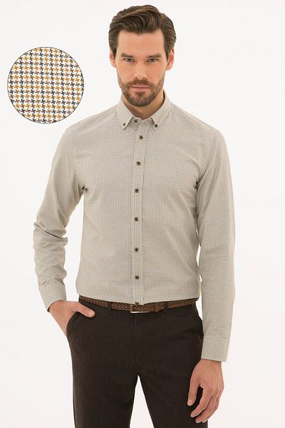 Pierre Cardin Bronze Slim Fit Shirt