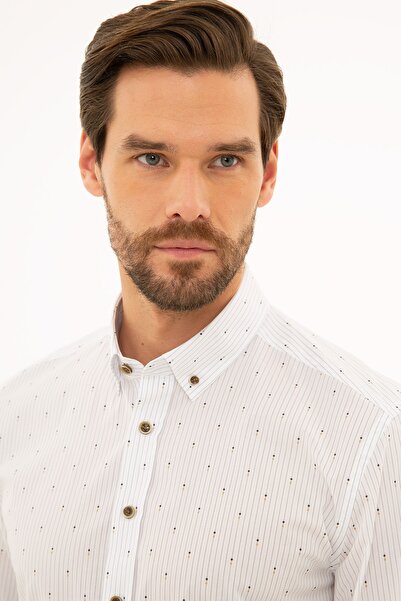 Pierre Cardin White Slim Fit Shirt