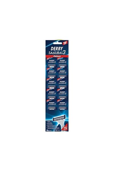 Derby Samurai 3 Platinum Razor Card Σετ 10 τεμαχίων