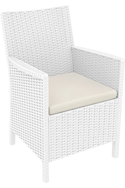 Siesta California Koltuk Beyaz (Minderli)