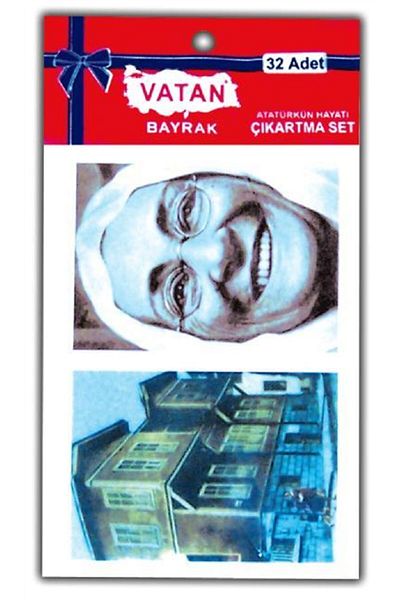 Vatan Set de autocolante Viața lui Atatürk 8,50x10,50 32 Li