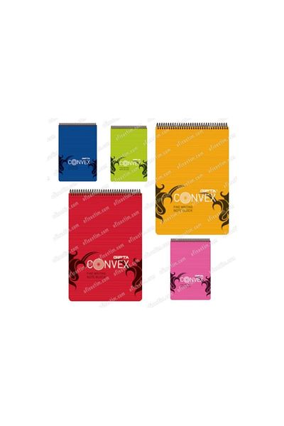 Gıpta 100 Sheets A5 Convex Top Spiral Plastic Cover Checked Memo Pad 1396