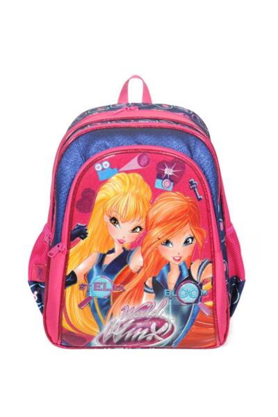 winx Club Stella Ve Bloom Lisanlı Simli İlk Okul Sırt Çantası / Dayanıklı ve ...