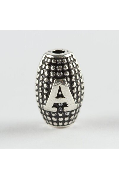 ZERO LAND Ds-Derin 8 mm Harp Cut Metal Letter Metal Prayer Bead Letter -A
