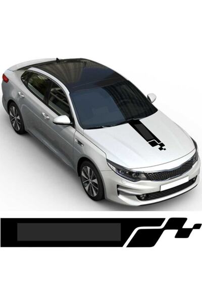 Avery Dennison Black Front Hood Auto Sticker - Compatible with All Vehicles