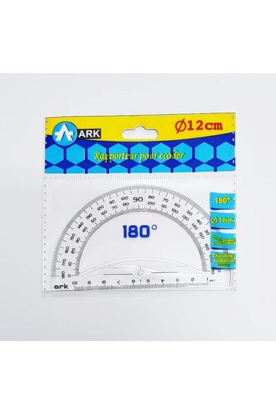 Ark Açı Ölçer, Minkale 12 Cm 180 Derece