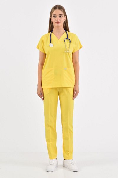 Owlet Medikal Set de uniformă galbenă pentru asistentă