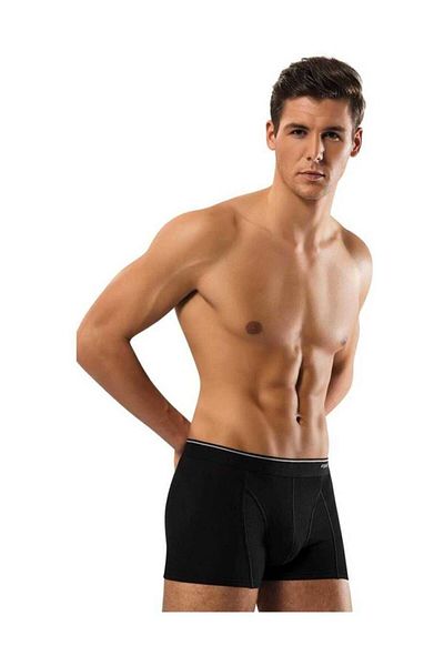 ERDEM İÇ GİYİM Ανδρικό μαύρο Lycra Boxer 4 τεμαχίων