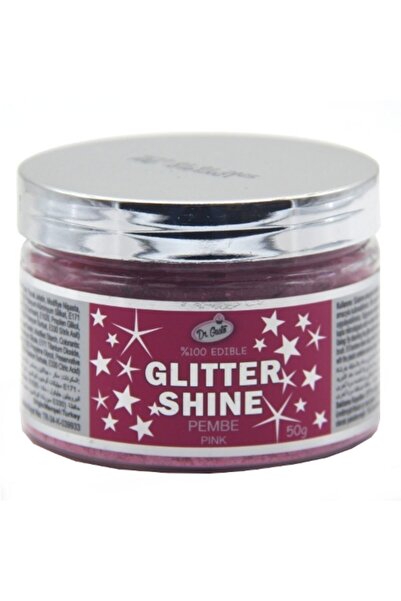 Dr. Gusto Glitter Simli Pul Gıda Boyası Pembe (50 G)