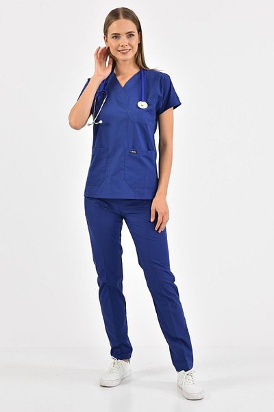 Owlet Medikal Set de uniforme Saks Blue Scrubs