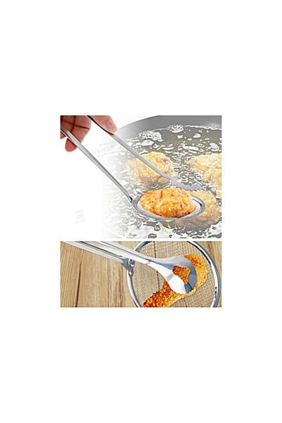 5DM Frying and Boiling Tongs with Strainer
