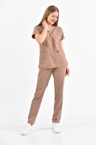 Owlet Medikal Комплект хирургическа униформа Lycra Milky Coffee
