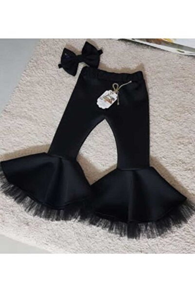 NA ADDESIGN Pantaloni spanioli din tul negru pentru fete