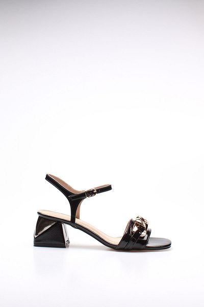 ROVIGO Women's Black Wrinkled Patent Leather Casual Shoes