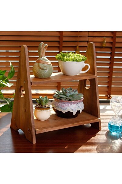 Tahta Bahçesi Ahşap Çiçeklik Saksılık Bahçe Mobilyası