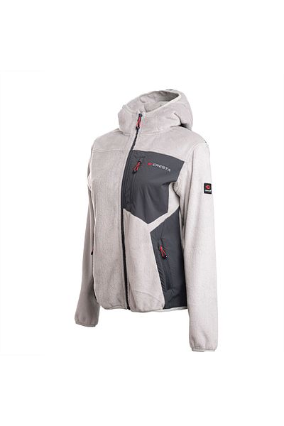 Cresta Γυναικείο γκρι μαλακό μπουφάν Fleece εξωτερικού χώρου
