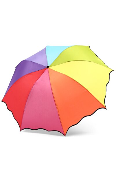 Genel Markalar Almera Konsept Gökkuşağı Renkli Kadın Şemsiye - Rainbow