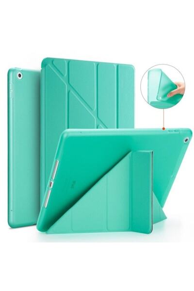 UnDePlus Ipad 2 3 4 Kılıf Trifolding Arkası Silikon Smart A1395 A1396 A1397 A...