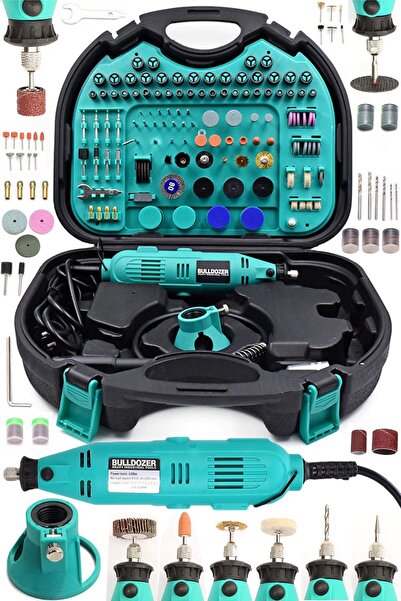 Bulldozer Profesyonel 430w Devir Ayarlı 352 Parça Gravür Seti Mini Taşlama Ça...